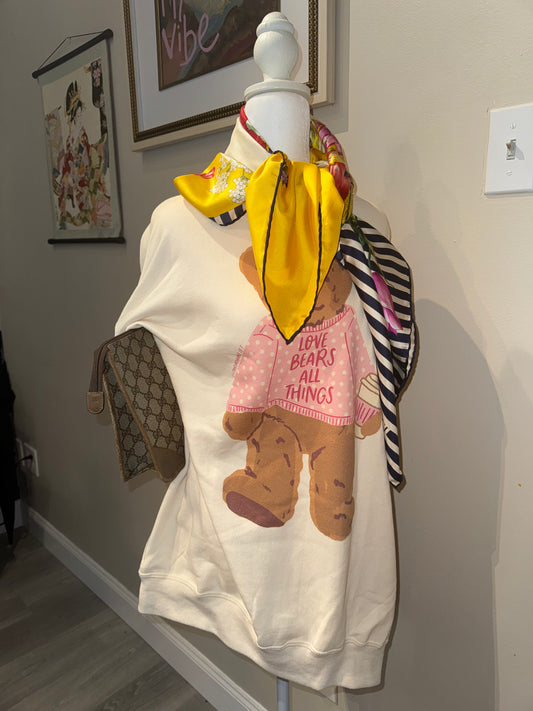 Gucci Clutch Bag w/ Gucci Silk Scarf