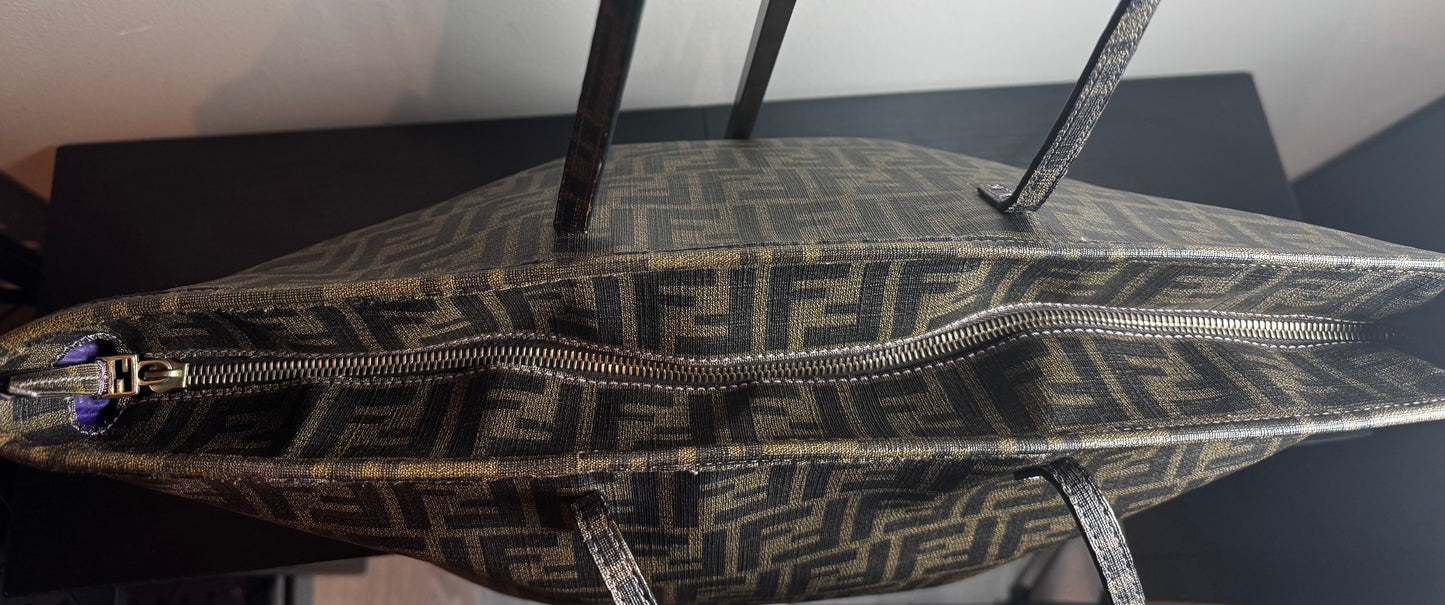 Fendi Zucca roll tote bag