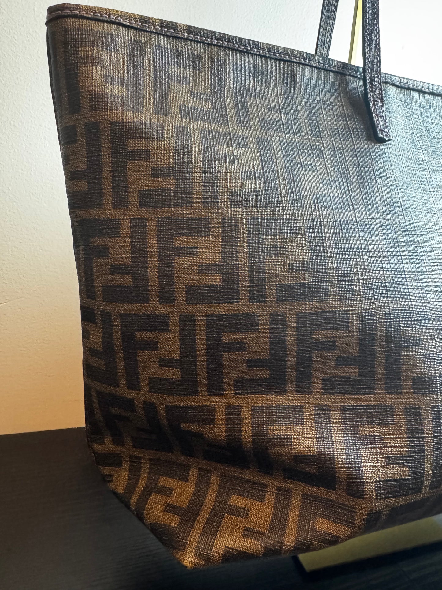 Fendi Zucca roll tote bag