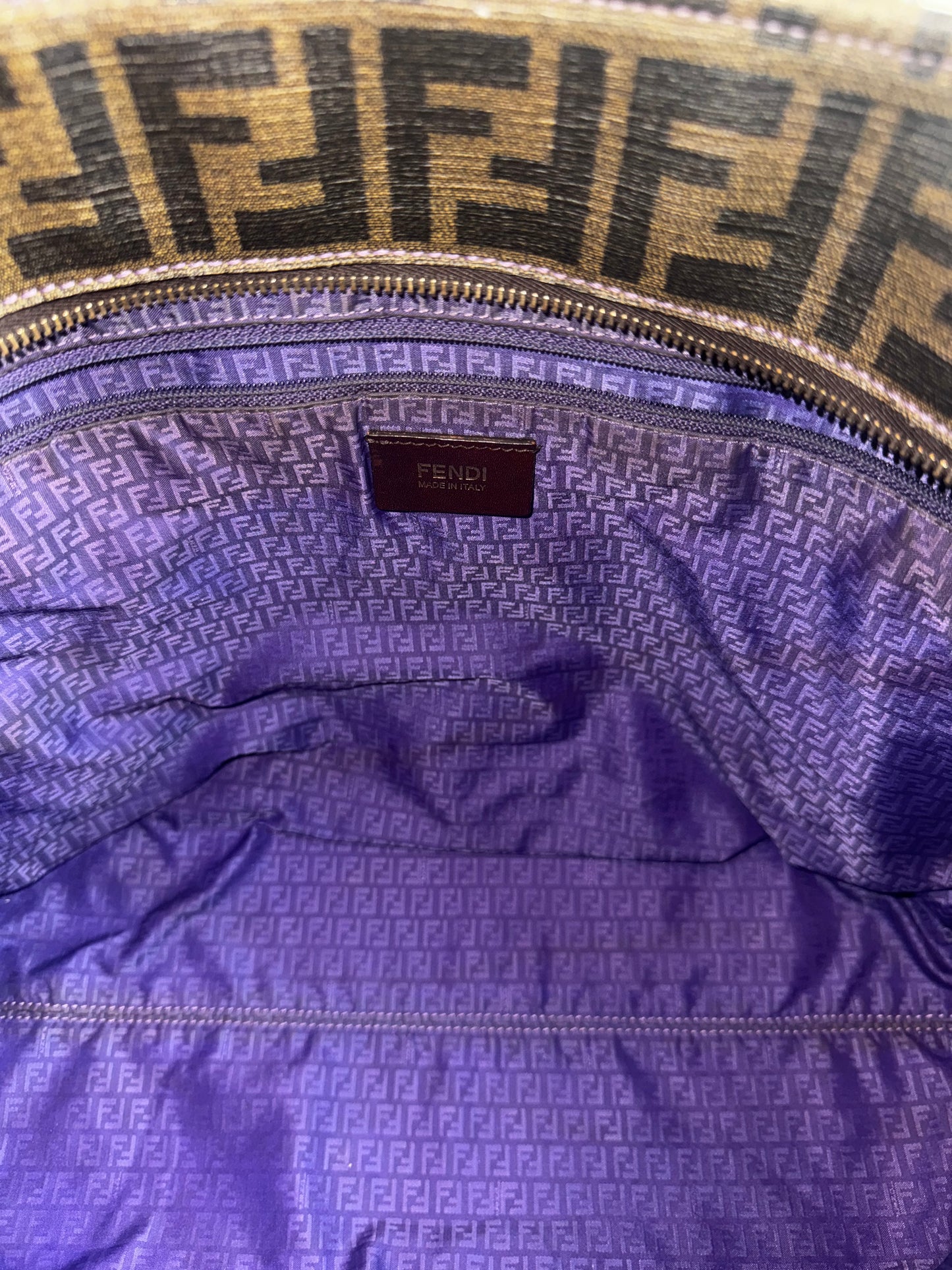 Fendi Zucca roll tote bag