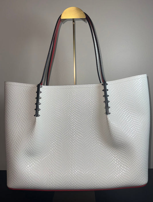Christian Louboutin Cabarock Large Tote Alligator Embossed